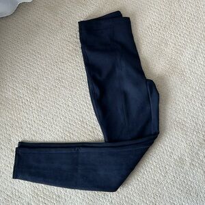 Spanx faux suede leggings. Navy M